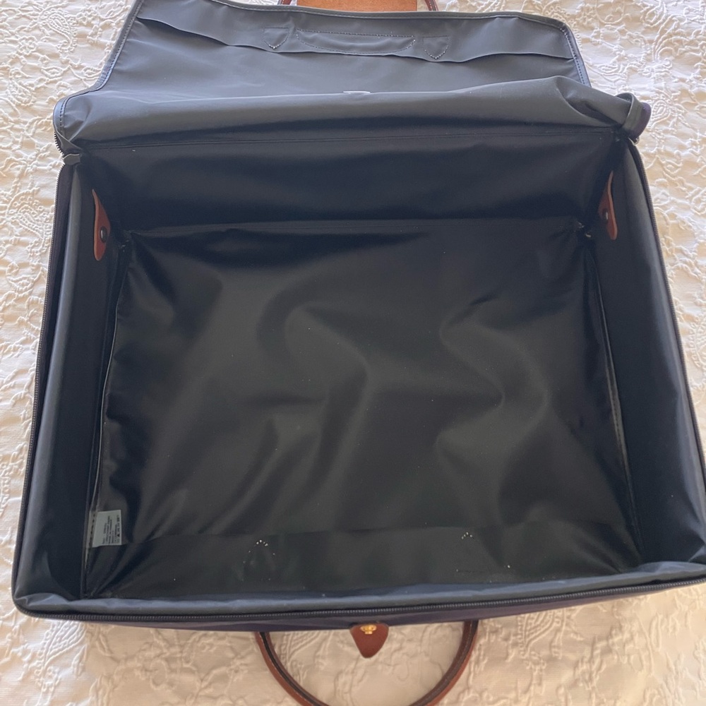Longchamp Le Pliage “Valise” Modele Depose Bilberry Made in France Boarding Case - Picture 8 of 13
